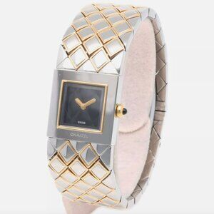 CHANEL Matrasse Silver Gold Color Womens Watch